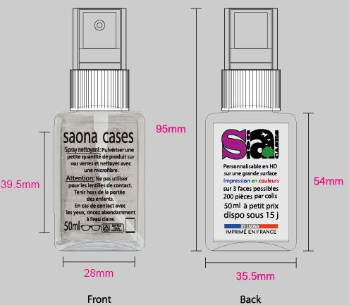 Sprays écologiques France – Personnalisable